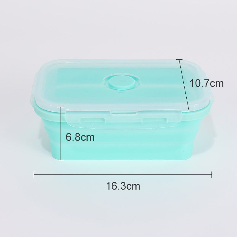 4 Pcs Collapsible Silicone Microwave Food Container.