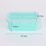 4 Pcs Collapsible Silicone Microwave Food Container.