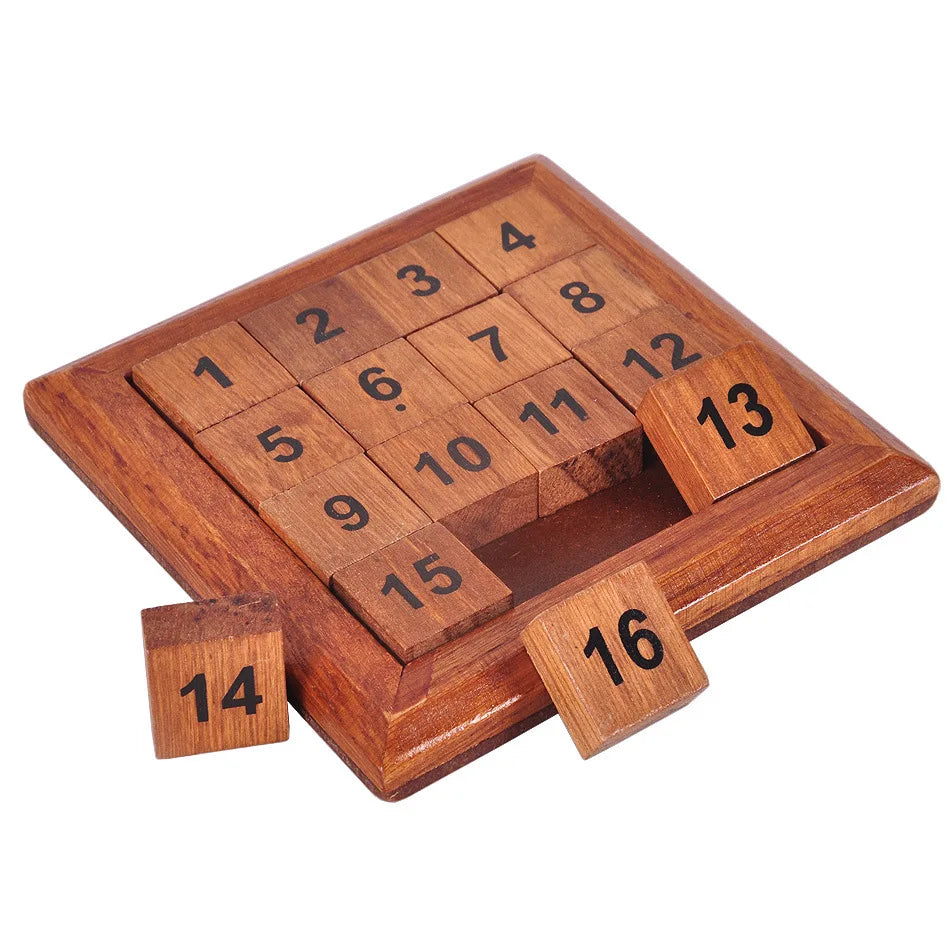 Wooden Brain Teaser Number Puzzle For Adults Or Children