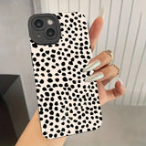 Polka Dot Soft Silicone Phone Case for iPhone 17 Air 16E 15 16 Pro Max Cases iPhone 14 13 12 11 7 8 Plus SE2