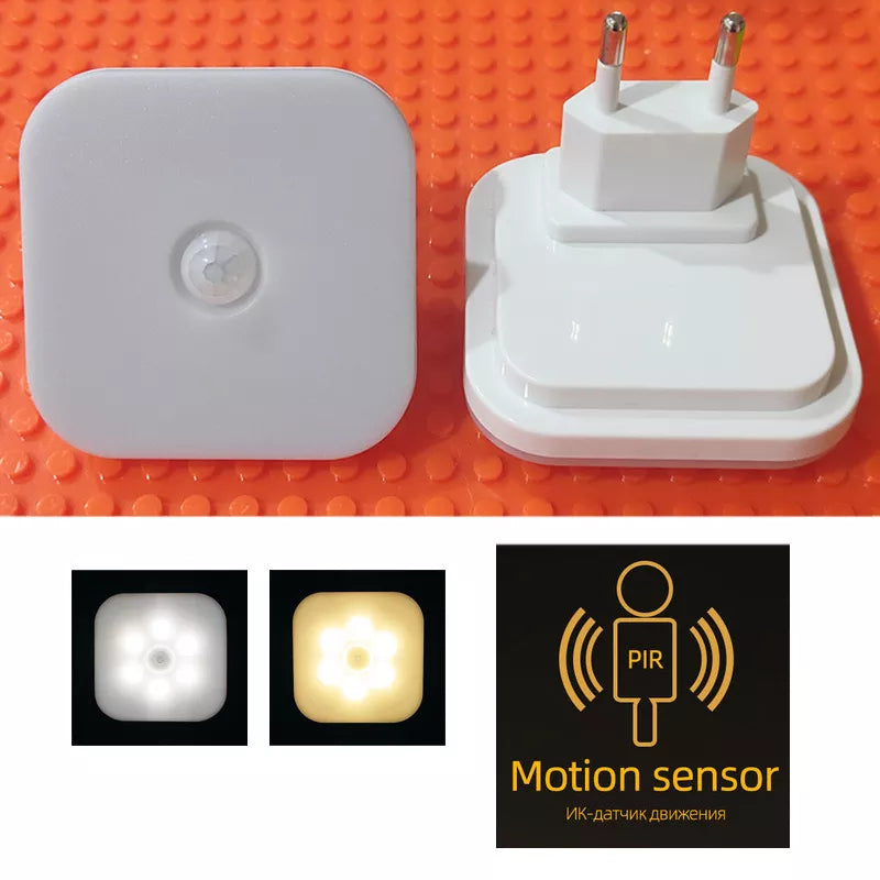 Plug In LED Motion Sensor Night Light.