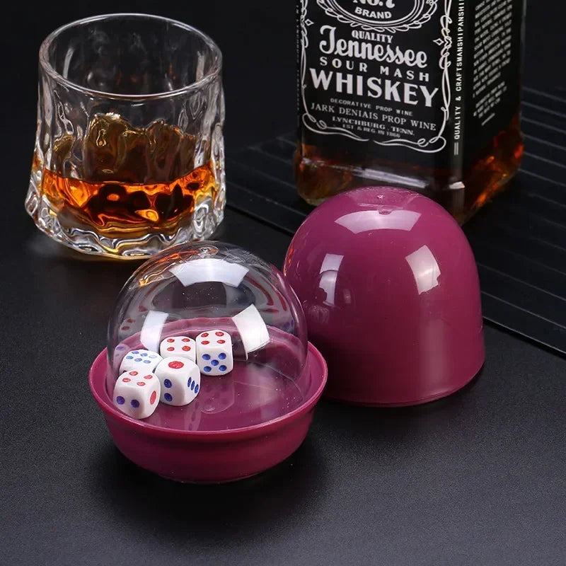 5pc Enclosed Dice Cup