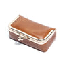 Compact Genuine Leather Kiss-Lock Mini Accessorie Pouch