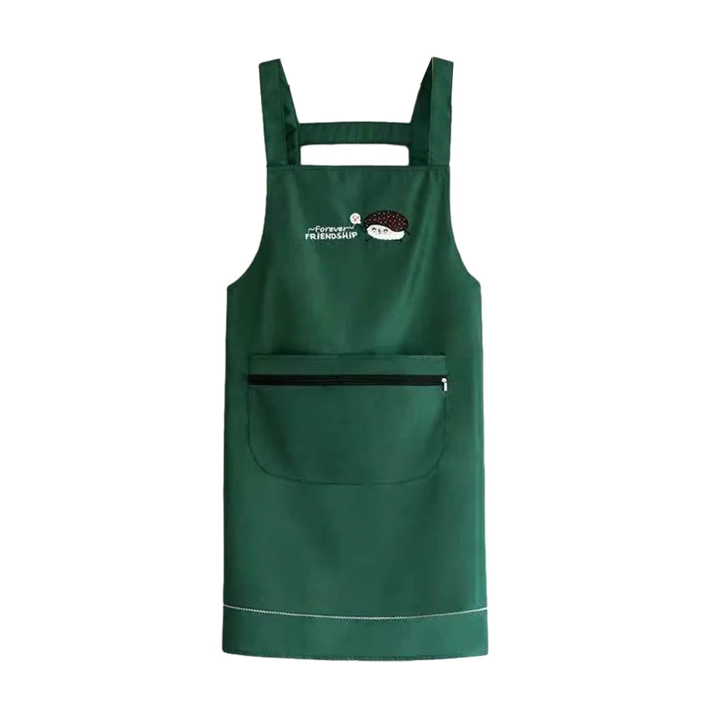 Waterproof Apron With Zipper Pocket