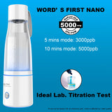 ALTHY Premium Molecular Hydrogen Water Generator Bottle DuPont SPE+PEM Dual Chamber Maker + H2 Inhalation Device 5000ppB Max