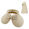 Women's Foldable Ponytail Straw Travel Sun Hat