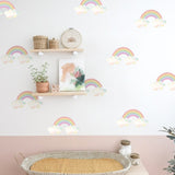 36 Pcs Rainbow Vinyl Decorative Wall Stickers.