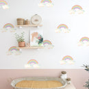 36 Pcs Rainbow Vinyl Decorative Wall Stickers.