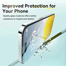 Baseus 0.4mm Full-Screen Dust-proof Corning Tempered Glass For iPhone 13,14,15 Pro