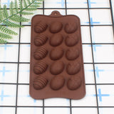 Easter Eggs Chocolate Silicone Mold.  Makes 15 Easter Eggs.