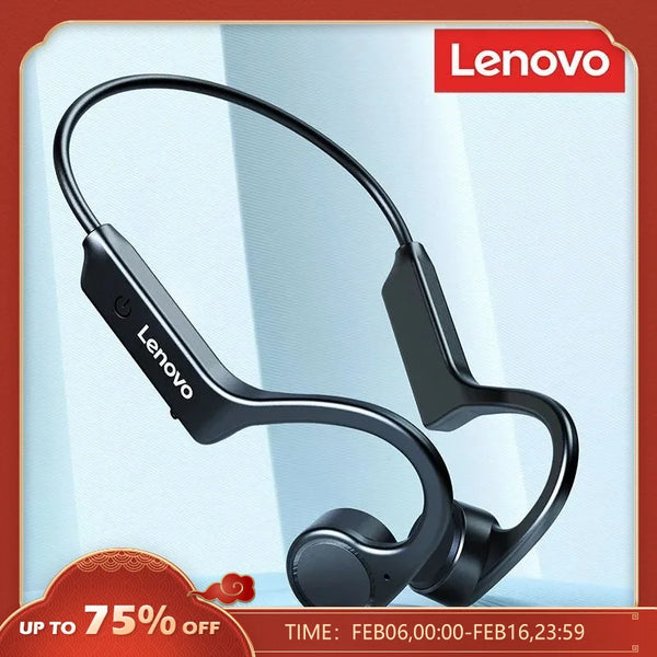Lenovo X4 Bone Waterproof, Wireless Bluetooth Headphones With TWS Bass  Stereo