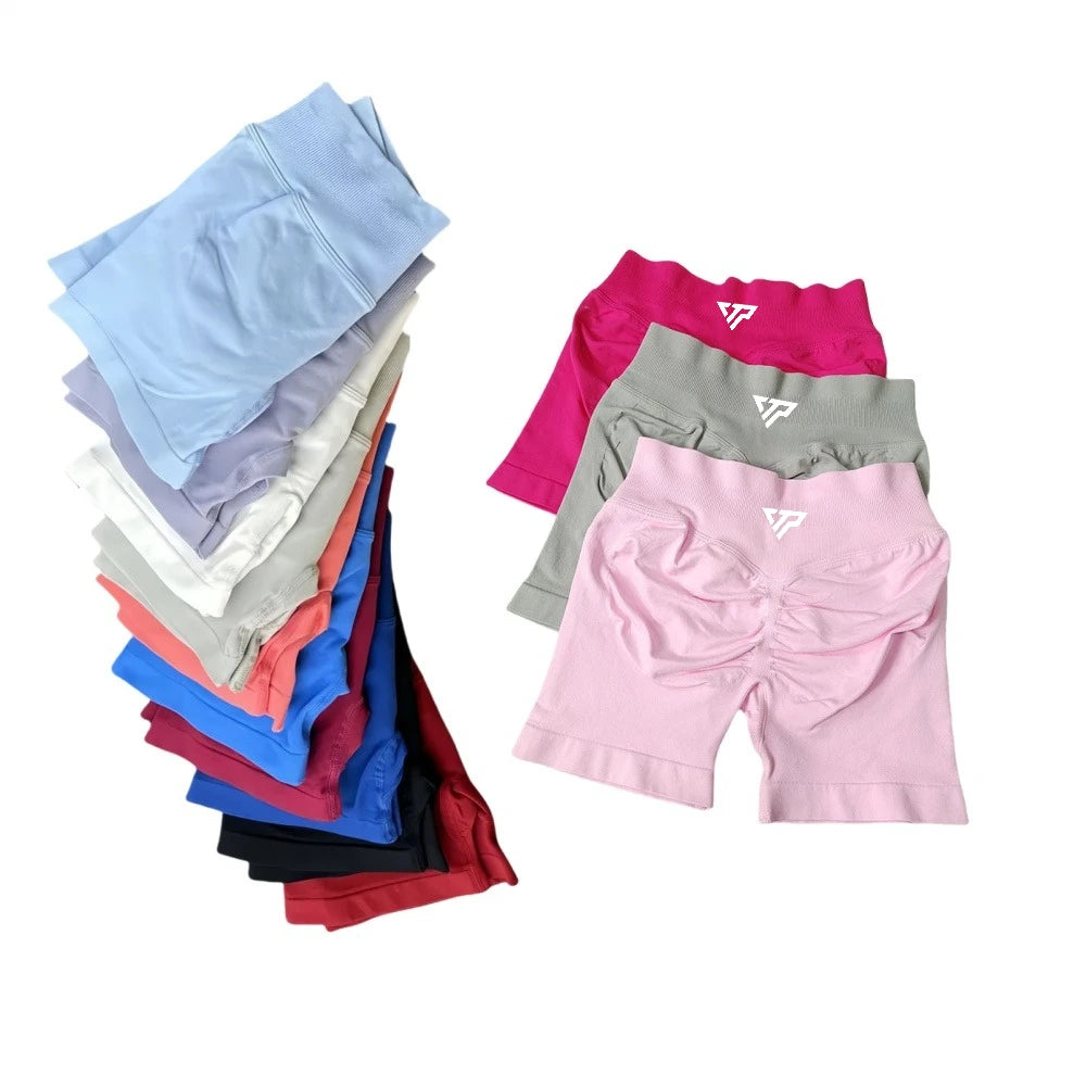 Keep That Pump Fitness Seamless Scrunch Shorts