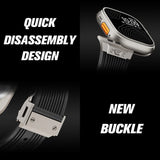 Silicone Sports Strap for Apple Watch Ultra 2/1 49mm Series 9 8 7 45mm 44mm Or IWatch 6 5 4 3 Se 44mm 42mm