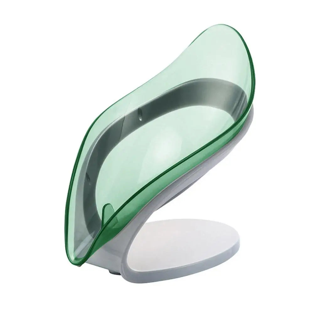 1pcs Non-Slip Leaf Soap Dish For Bathrooms Or Kitchen