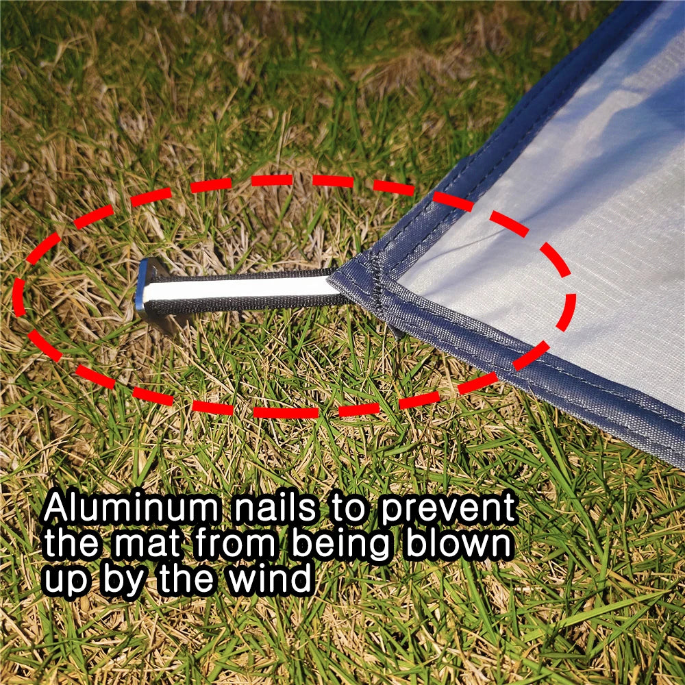 Ultralight Pocket Size Waterproof Tent Ground Sheet With Stakes