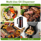 2-in-1 16 OZ Glass Leakproof Oil Sprayer & Dispenser For Cooking