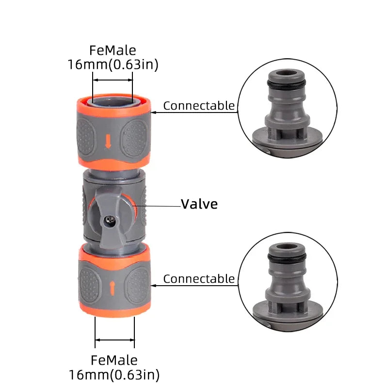 1-Pcs 1/2" 3/4" 1" Garden Hose Quick Connect Adapters