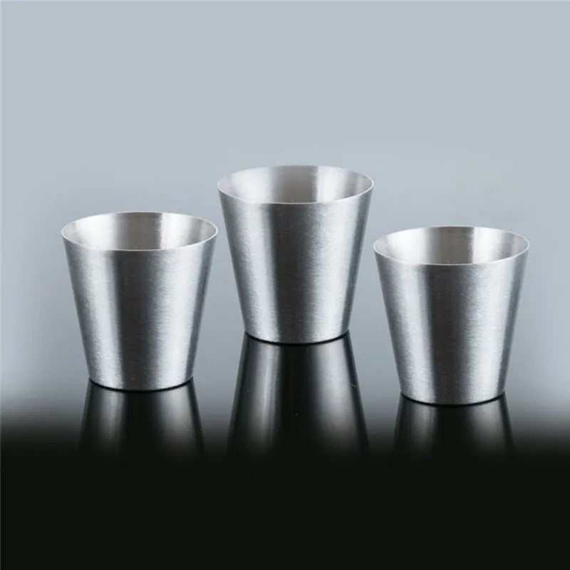 4/6Pcs Up To 70ml Stainless Steel Mini Drinkware Set.