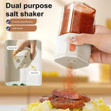 Moisture-proof Seasoning Bottle That Can Extrude 0.5 Grams Of Salt Or Sprinkle Larger Measurements Without Clumping