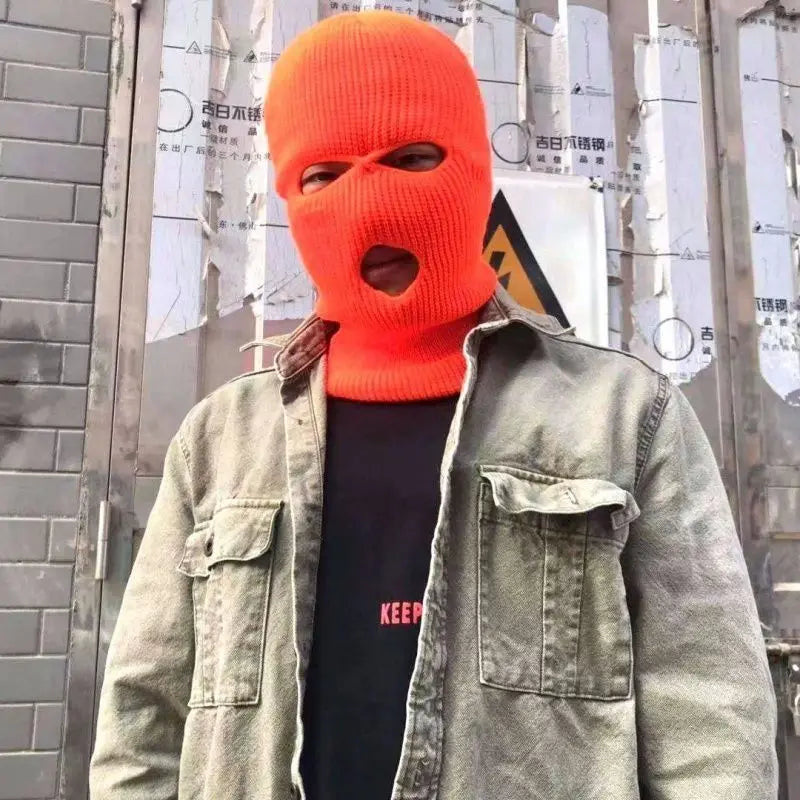 knitted pullover Warm face mask