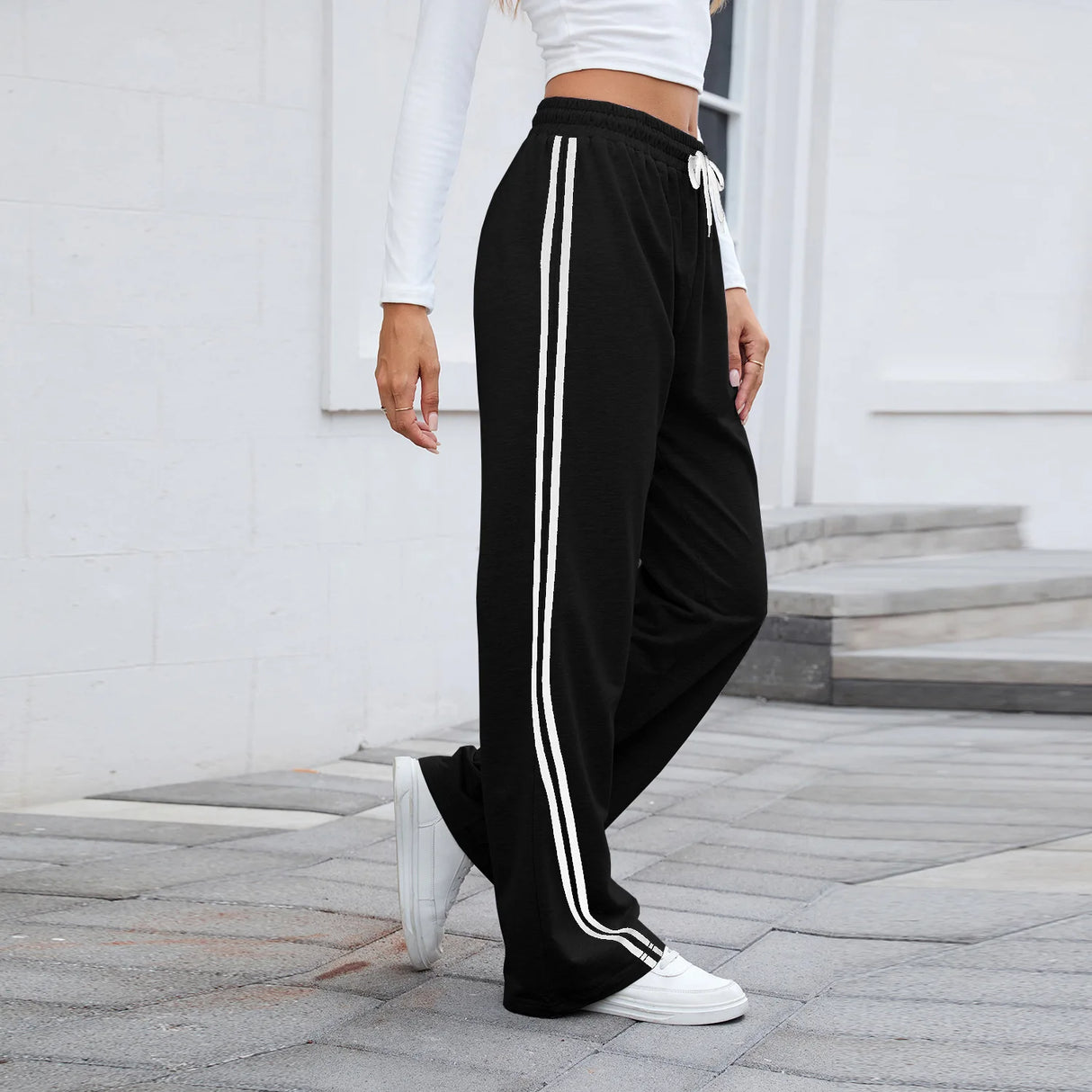 Women's Straight Low Waist Sports Pants