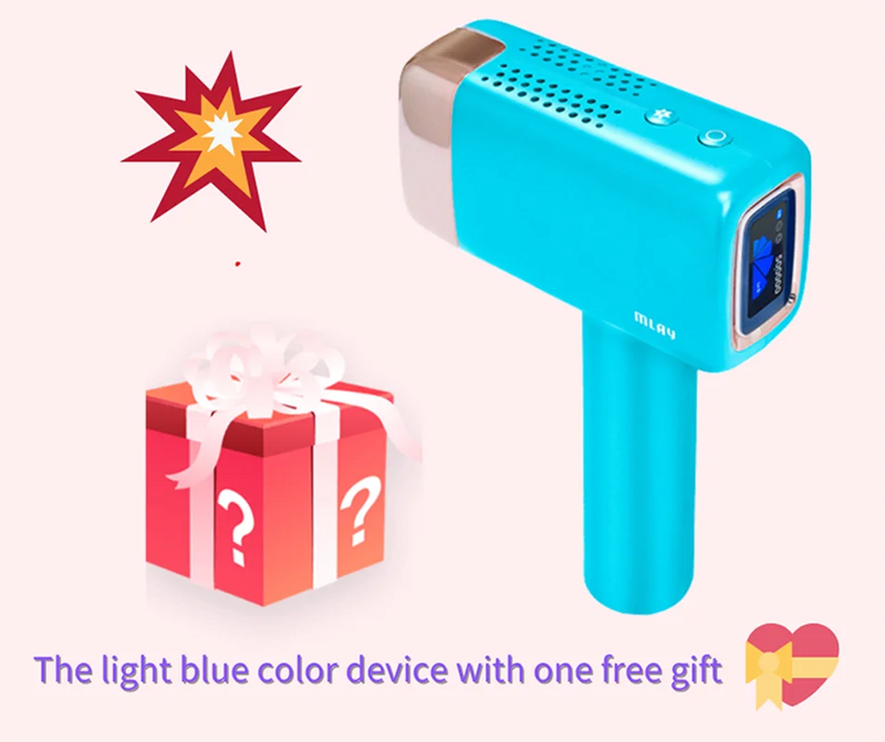 MLAY T14 Laser Hair Removal With IPL Laser Epilator ICE Cold 500000 Flashes For Men And Women