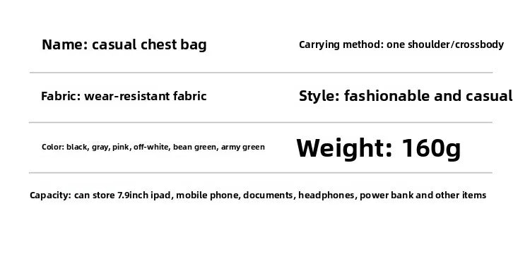 Men Or Women's Crossbody Casual Nylon Bag