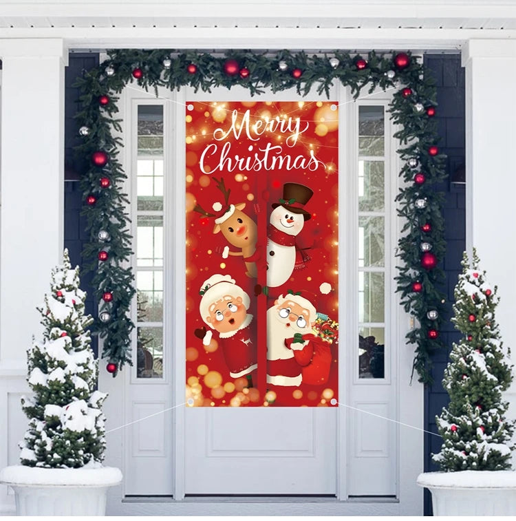 Christmas Hanging Door Banners  Decoration