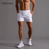 Men's Leisure Shorts With Lace Up And Pockets