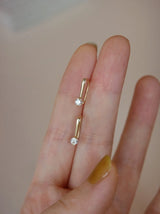 Women's S925 silver-plated Or 14K gold-plated small ears