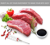 Meat Syringe With 3 Marinade Injector Needles For Chicken Or Turkeys