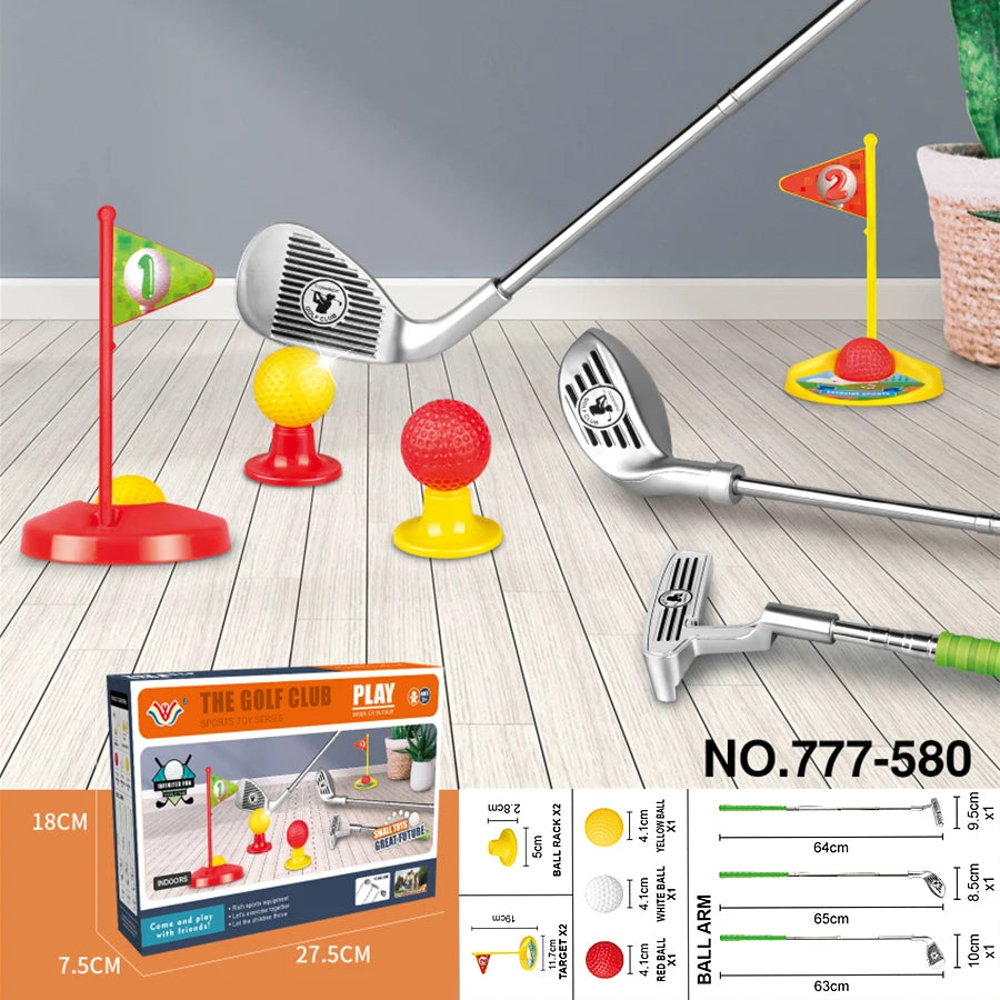 1 Set Children's Retractable Golf Clubs