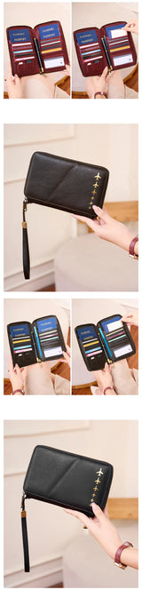 Women Or Men's RFID Multifunctional PU Leather Passport Wallet
