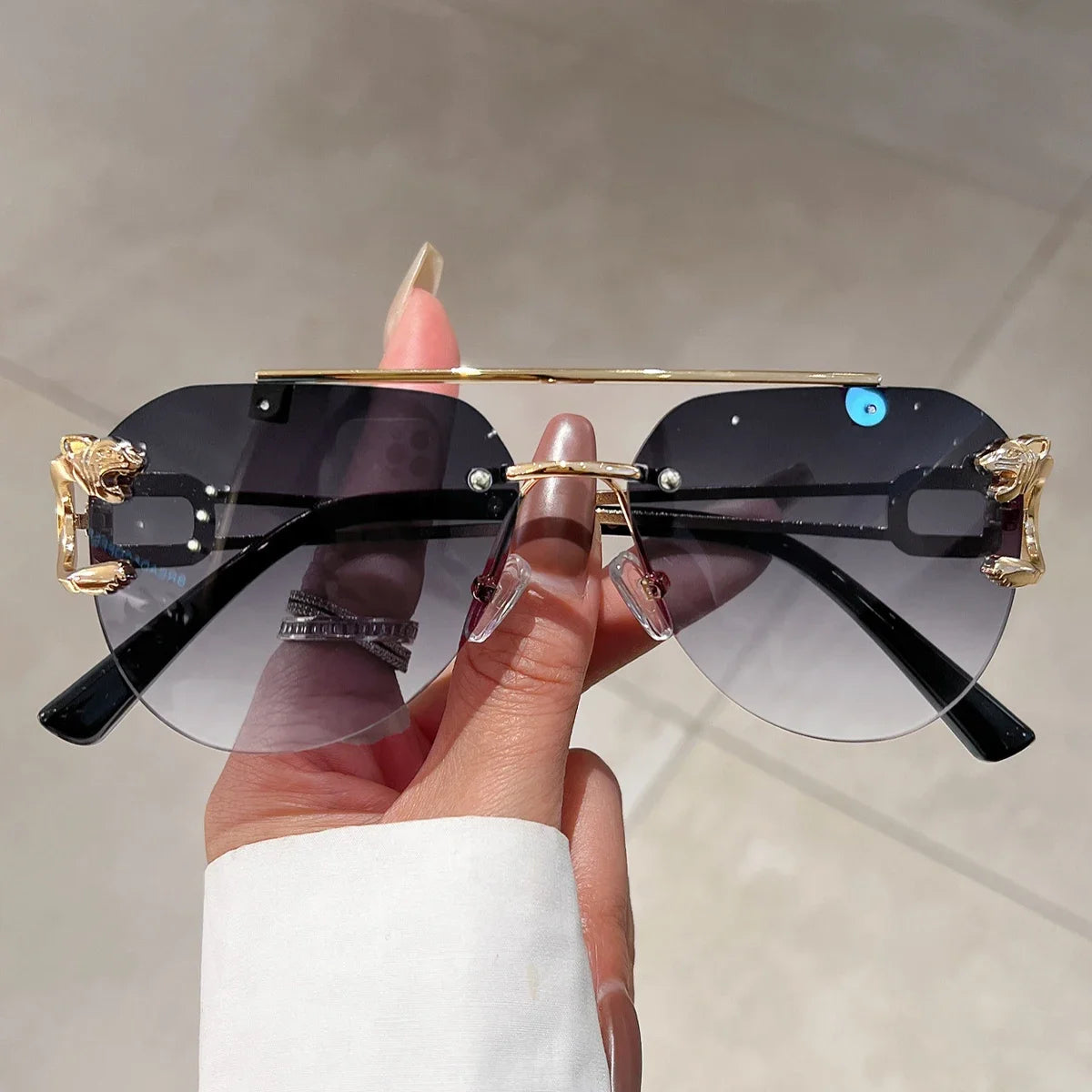 KAMMPT Men Or Women's  Rimless UV400 Sunglasses