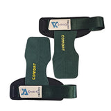 1 Pair 3-layers Cowhide Weight Lifting Grip Gloves