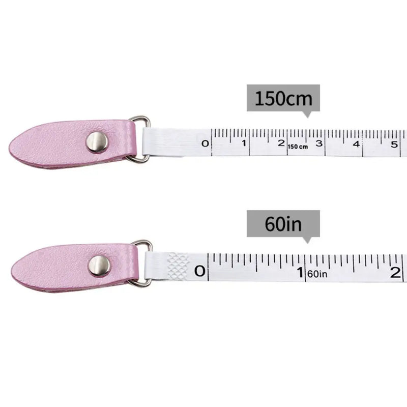 Leather Retractable Measuring Tape In Centimeters And Inches