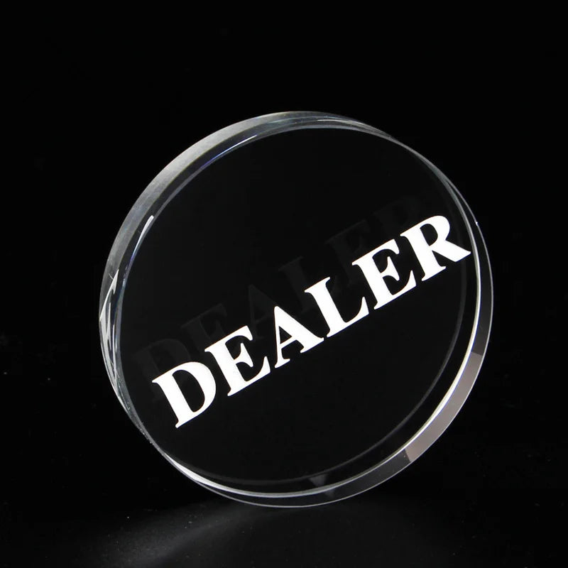 Texas Holdem Crystal DEALER Poker Chips