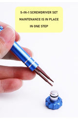 5 in 1 Multifunctional  Eyeglass/Watch Screwdriver Repair Kit