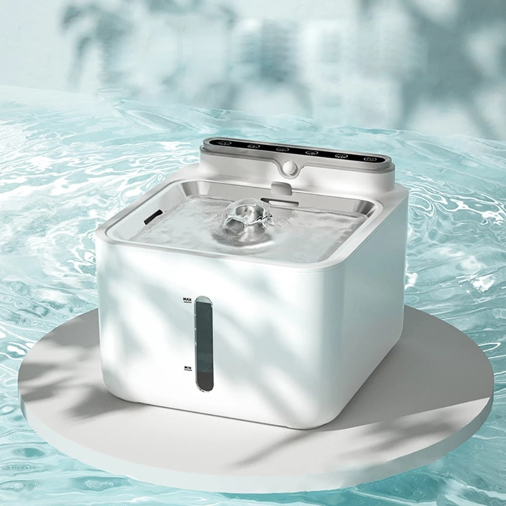 Motion sensor filtered water bowl for both cat and dog.  3L rechargeable