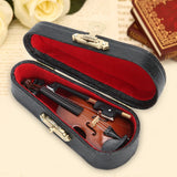 Decorative Mini Violin With Wooden Stand And Case