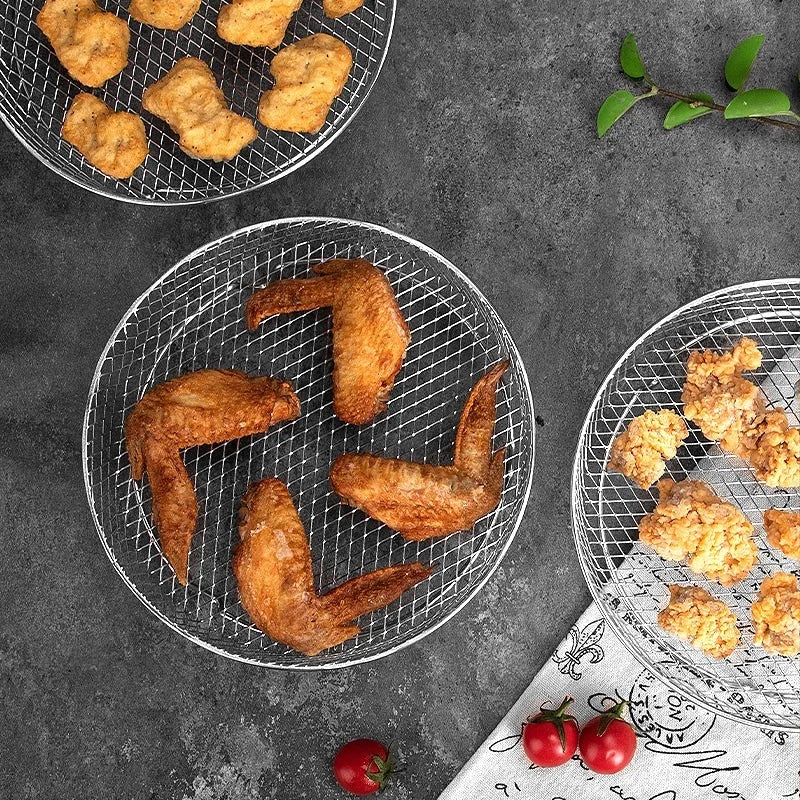 3-layer Stainless Steel Stackable Air Fryer Rack