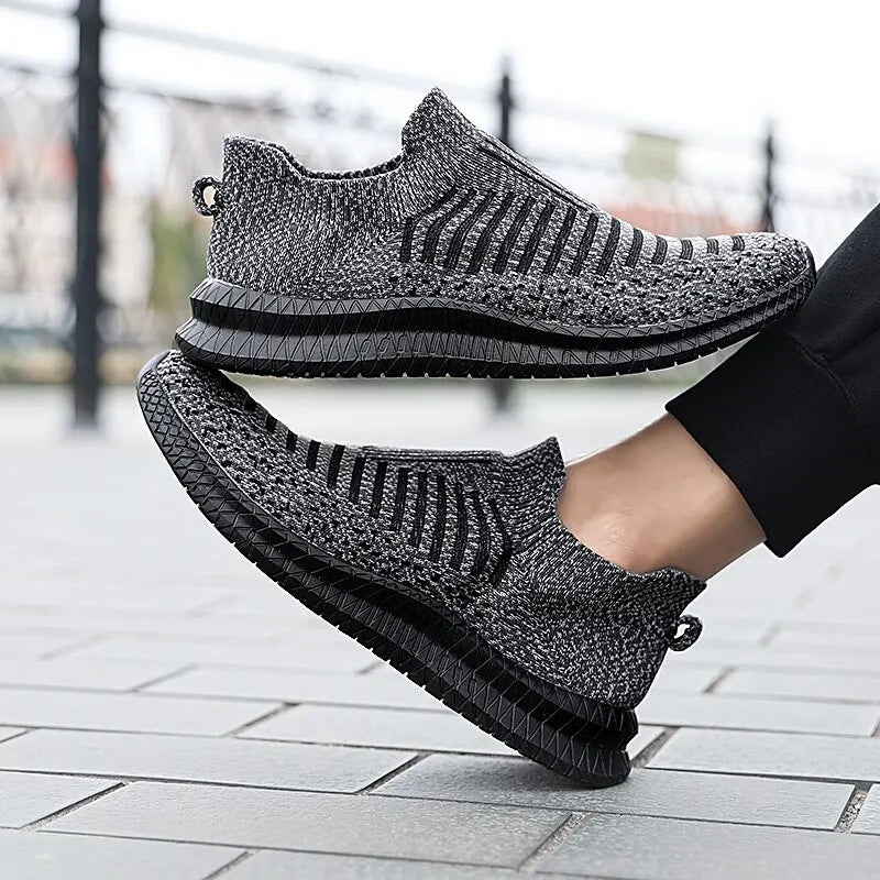 Men's Breathable Slip On Walking Sneakers.