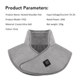 USB Heated Shoulder And Neck Padded Shawl With 3 Heat Settings