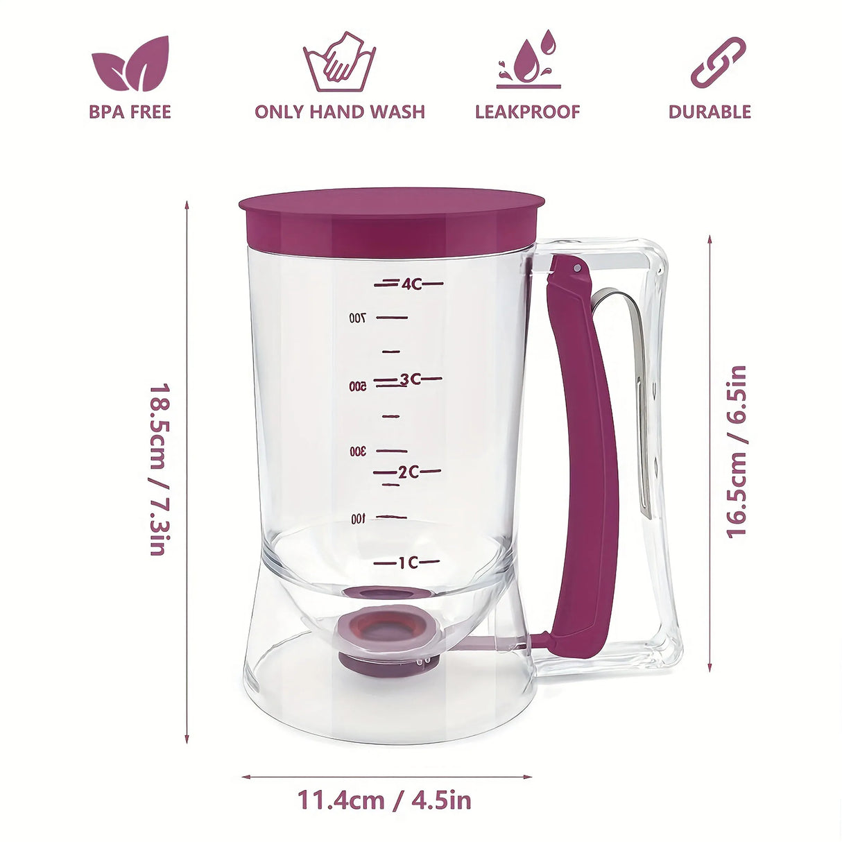 Multi-functional Handheld Cupcake Batter Dispenser