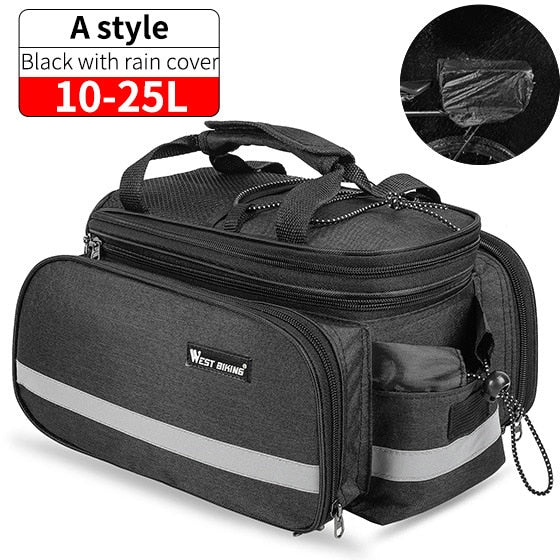 Waterproof 3 in 1rear bike bag. Reflective, 20L capacity