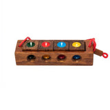 Wood Color Brain Teaser Cubes For Adults and Children