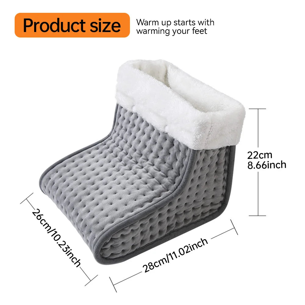 26*28*22cm Electric Remote Controlled Heated Foot US/EU Warmers With 9 Temp Settings and Washable Insert