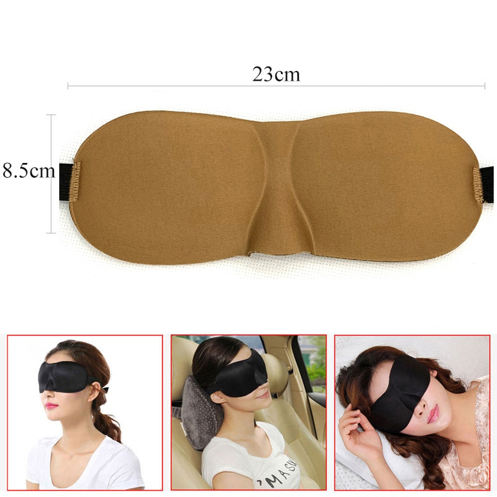 Tcare 3D Sleeping Eye Mask, Total Darkness When You Travel, Day Time Naps OR Work Shift work.