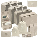 7 Pcs Travel Luggage Organizer Set With Shoe Bag