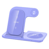 3 in 1 100W  Foldable Wireless Night Light Fast Charging Station For iPhone 16 15 14 13 12 And Apple Watch Airpods